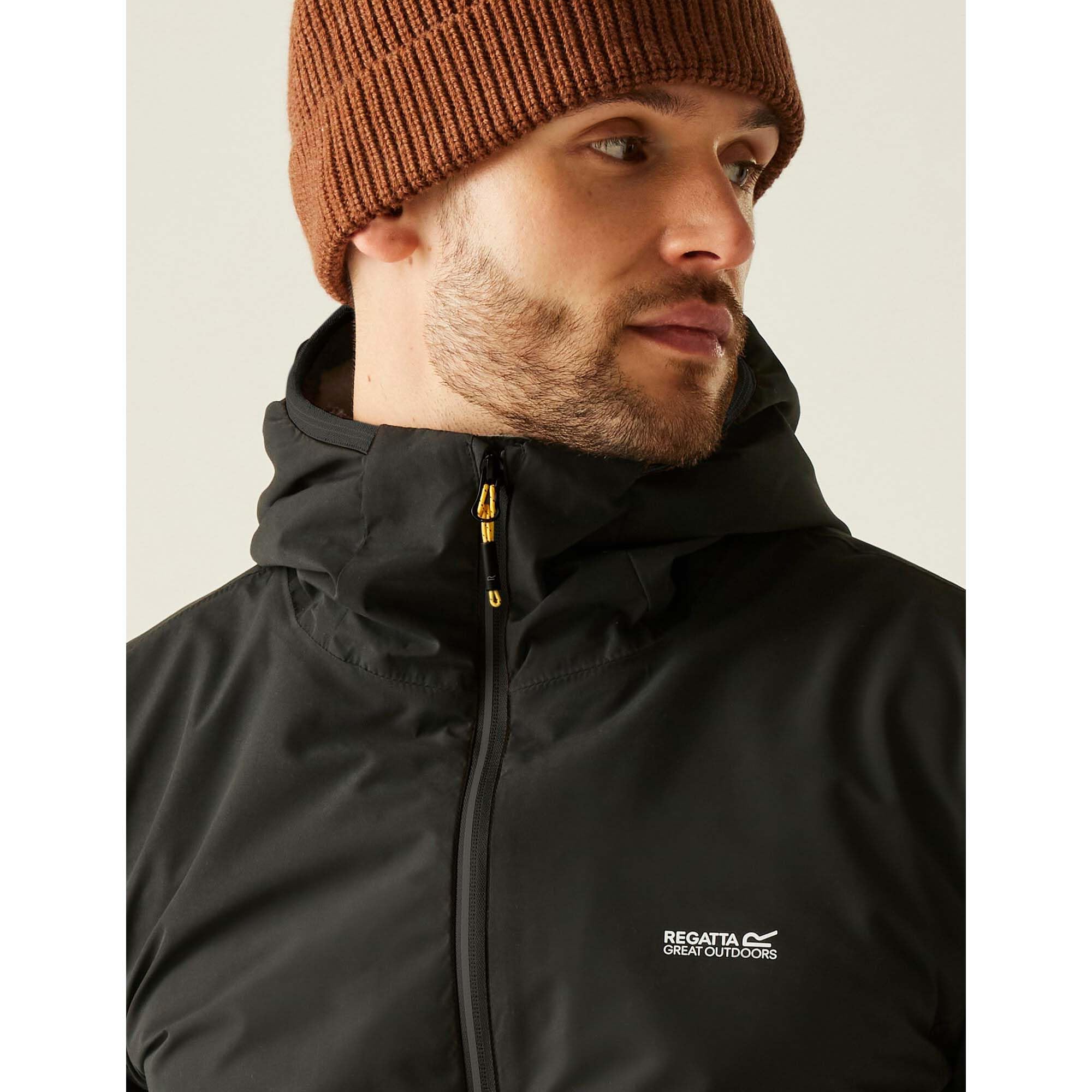 Regatta Hombre Chaqueta Impermeable Caspen, Black, M