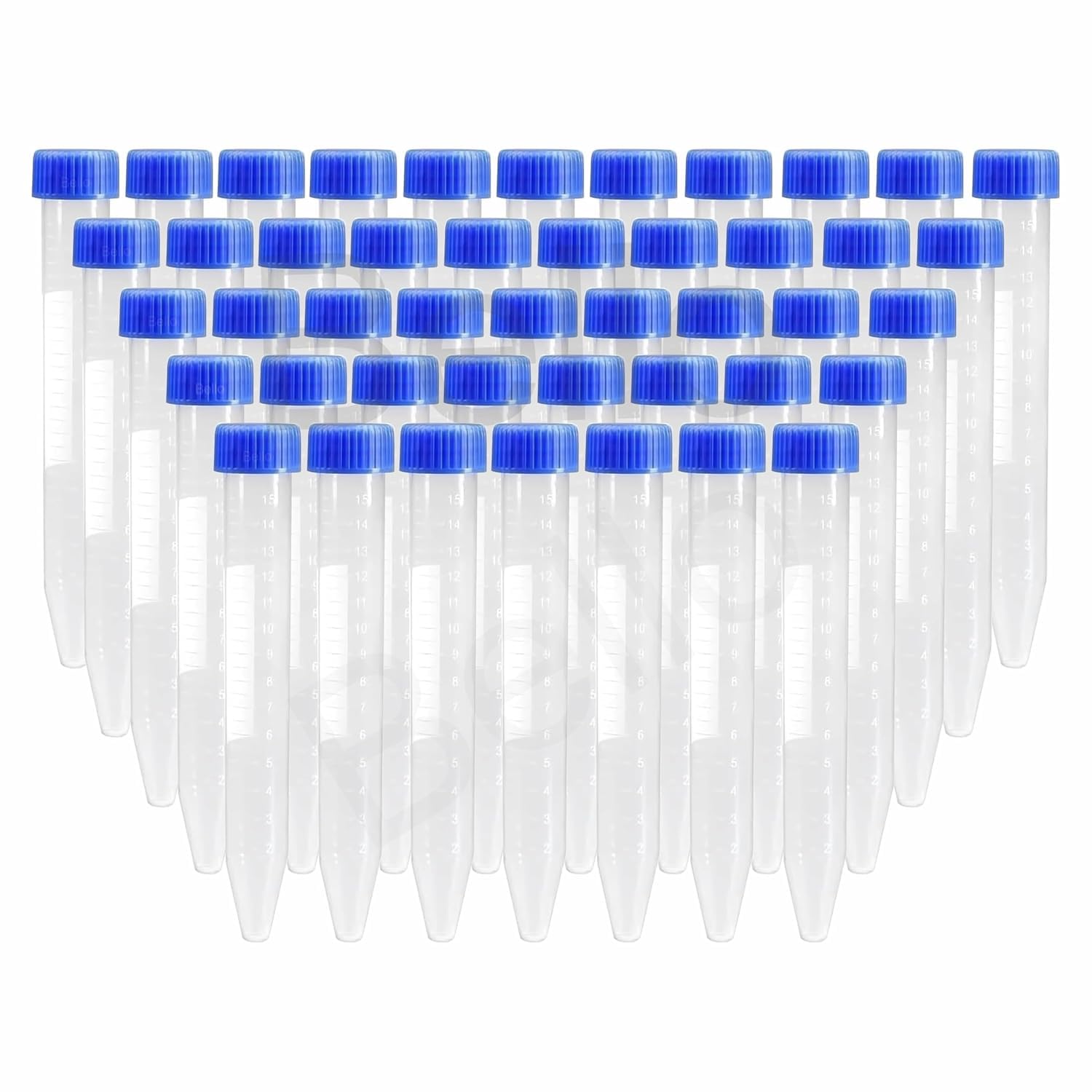 Centrifuge Tube Conical Bottom 15ml Size - 120mmX15mm with Screw Caps, Pack Of 50 Polypropylene Conical Container Microcentrifuge Tube with Graduated Marks For Lab Laboratory-image-36