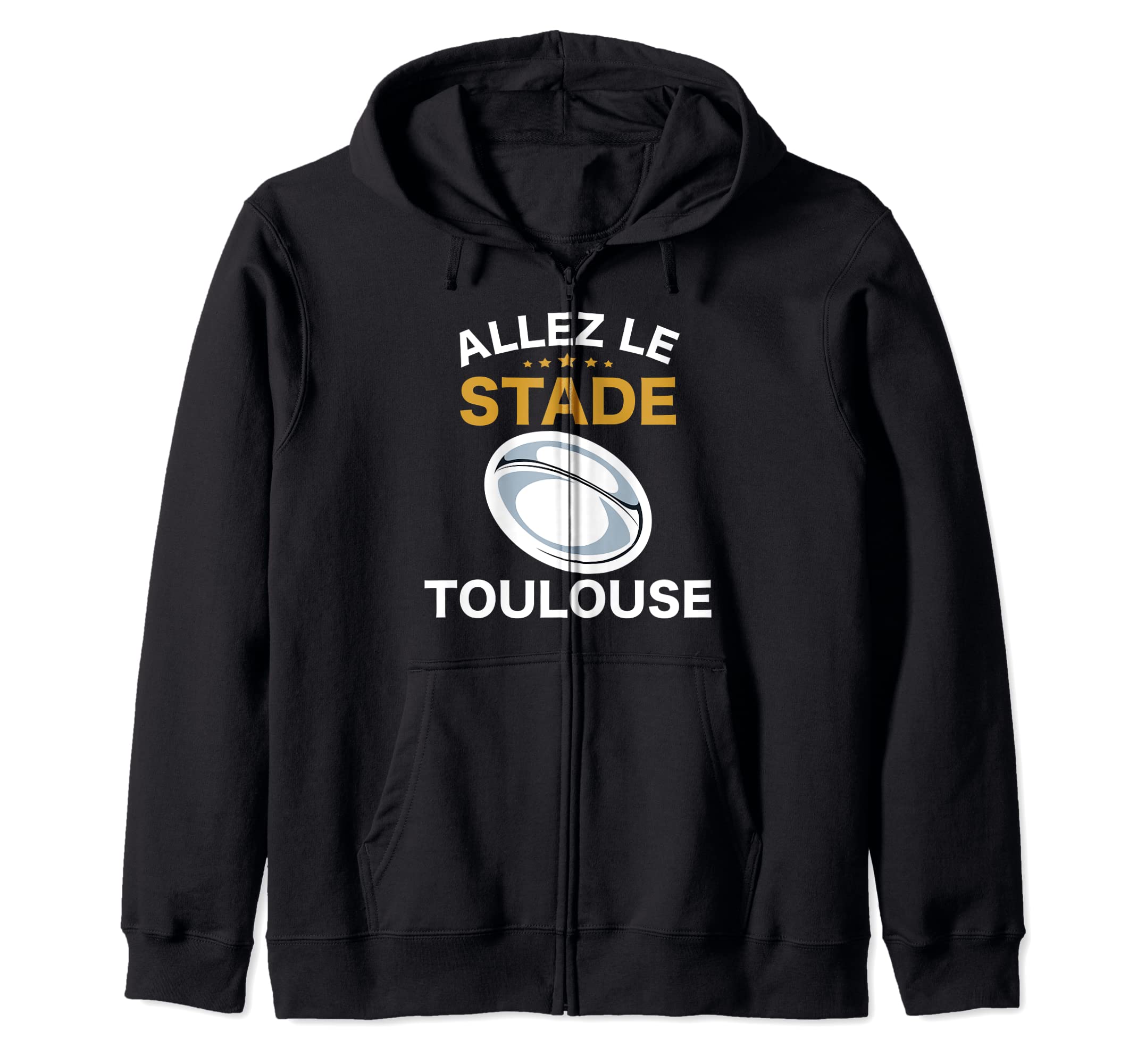 Rugby Toulouse Allez Le Stade 5 Star Tee 2022 Fan Item Zip Hoodie