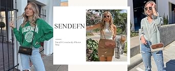 SENDEFN Small Crossbody Phone Purses for Women Vegan Leather Crossbody Bags Shoulder Handbags | Small