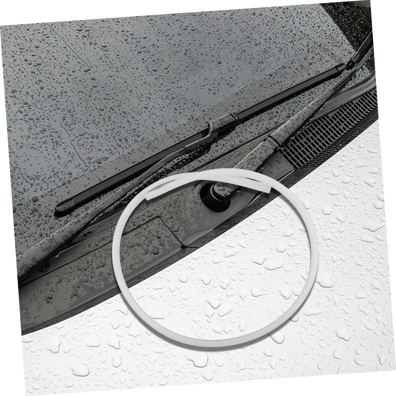 5pcs Silicone Wiper Refill Strips Easy to Install Frameless Windshield Wiper Inserts for Automotive Replacement Compatible Various Vehicle Models