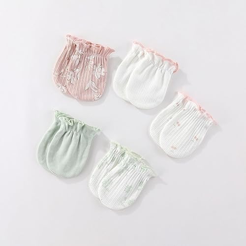 Miniatura 7 de Conjunto de ropa de moda para bebé, niño, niña, algodón, suave, 3 piezas, manga larga, con botones, paquete de 5, sombreros y guantes, ropa infantil