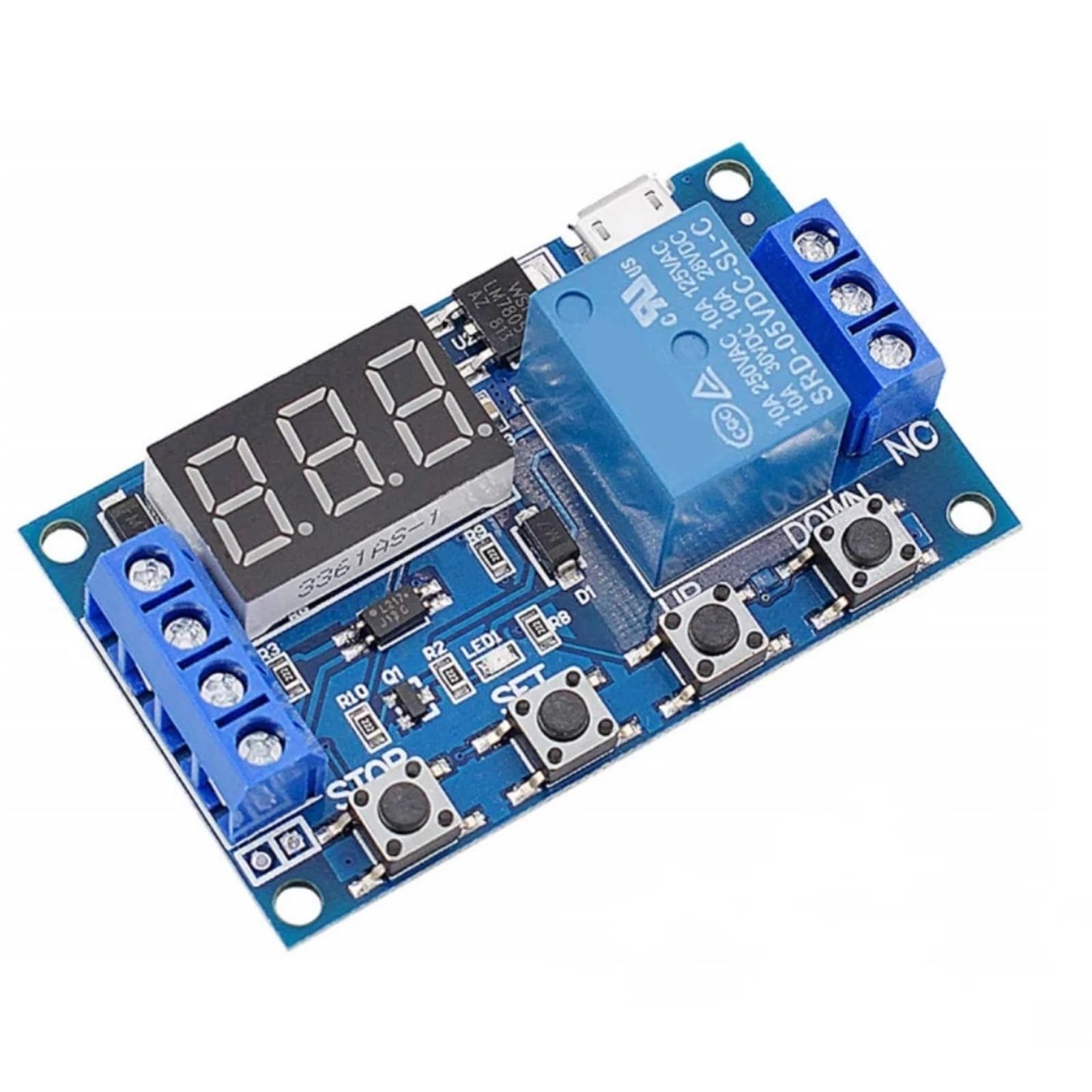Module de relais temporisé intelligent DC 6-30V pour la gestion d'éclairage et jardin