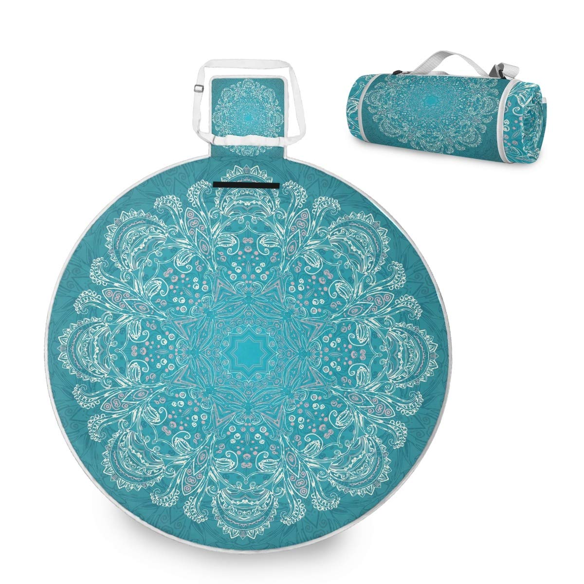 ALAZA Round Waterproof Picnic Blanket