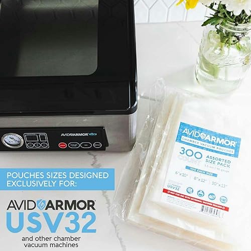 Miniatura 5 de Avid Armor Bolsas de vacío de cámara de 300 CT de tamaño surtido para USV32