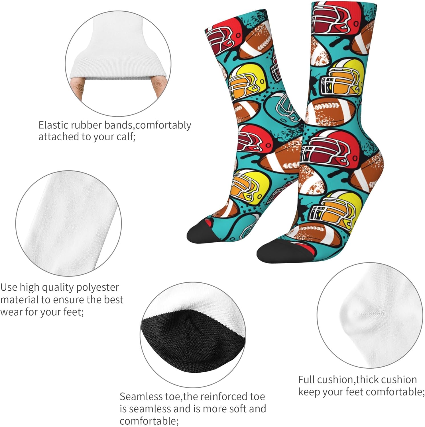 Women's Casual Socks,Funny Novelty Crew Socks Birthday Anniversary St.Patricks Easter Gifts - Image 3