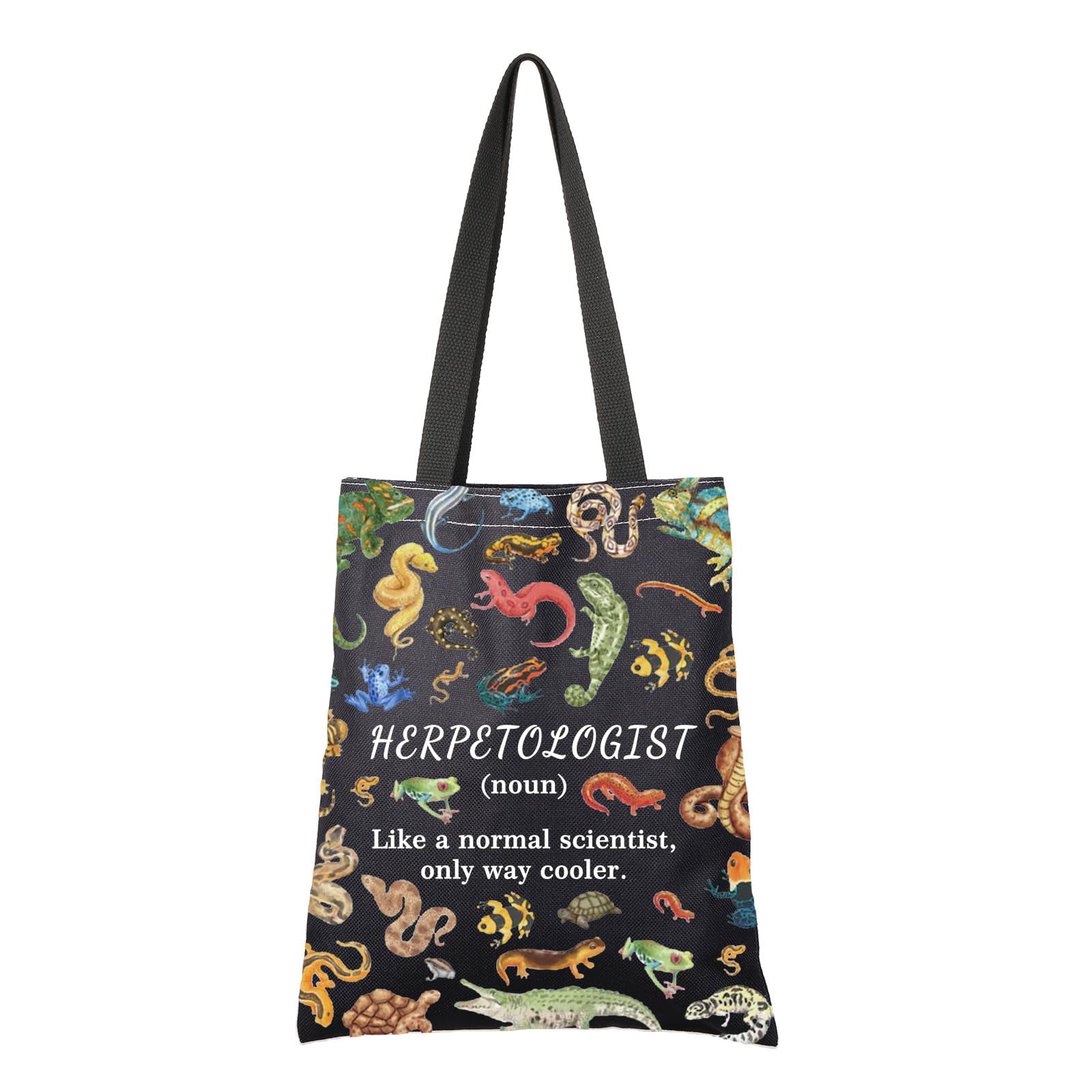 G2TUP Reptile Lover Gift Herpetologist Tote Bag Herpetology Handbag Reptile Keeper Souvenirs Gift Reptile Pet Gift