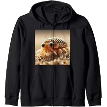 Really Like Sand Fleas Emerita Sand Fiddler Sand Crab Beach Zip Hoodie