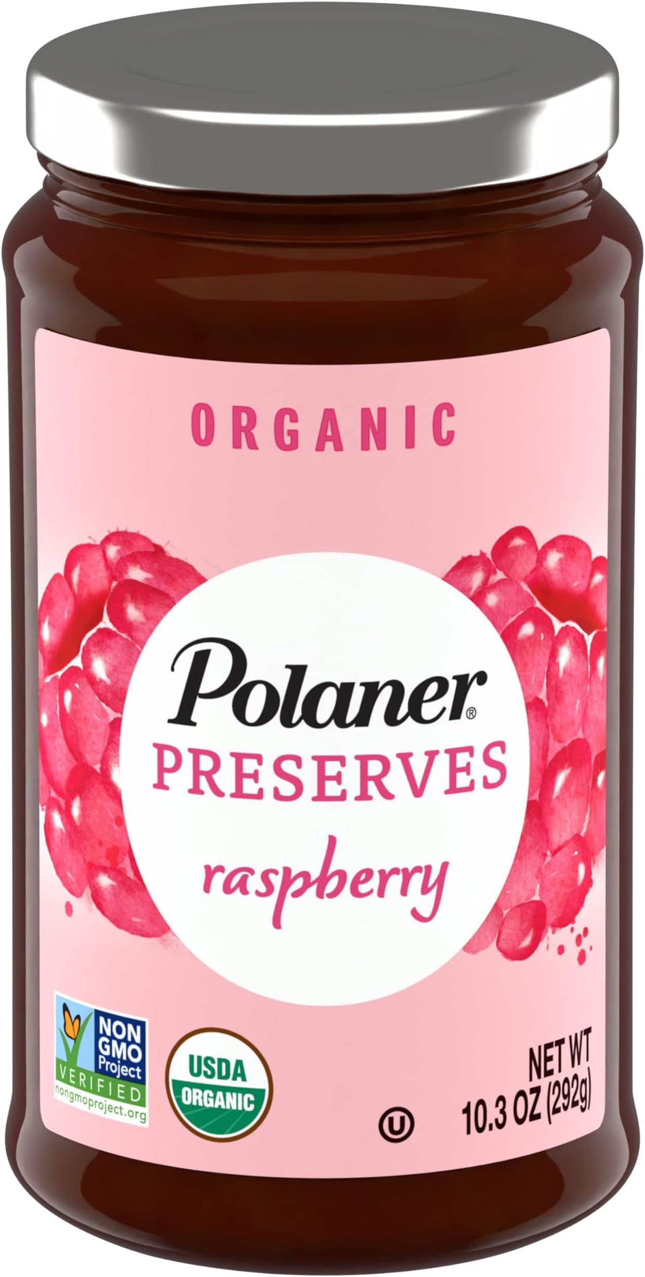 Organic Preserves, Raspberry, 10.3 Ounce
