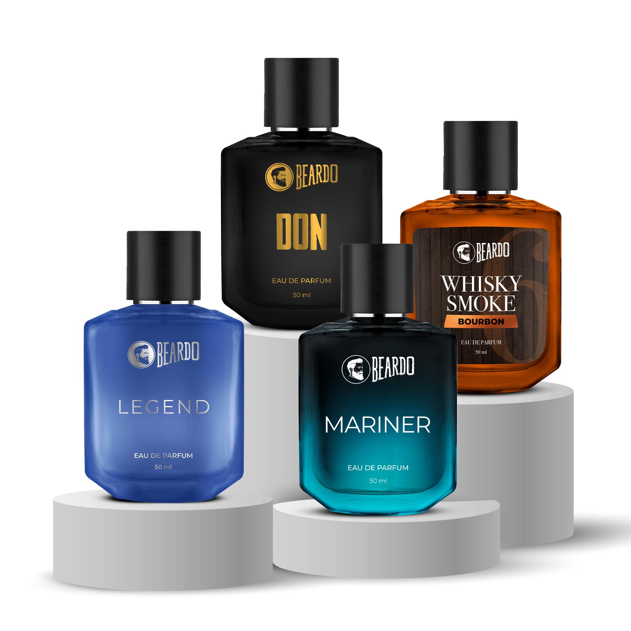 Beardo Don, Whiskey Smoke Bourbon, Mariner & Legend Perfume for Men (S
