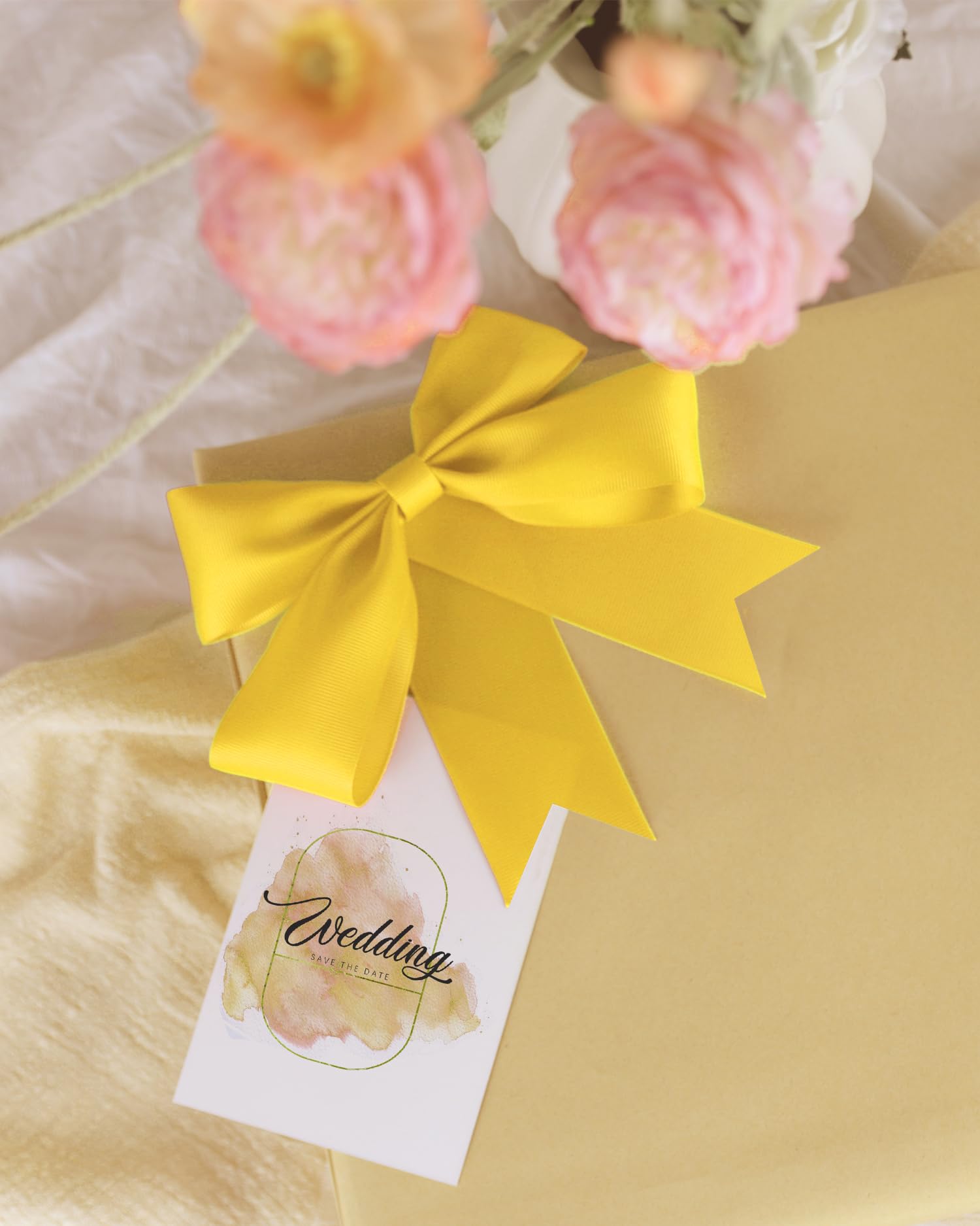 Kryvus Grosgrain Ribbon, Maize Yellow Ribbon 50mm x Continuous 45 Metres - Image 4