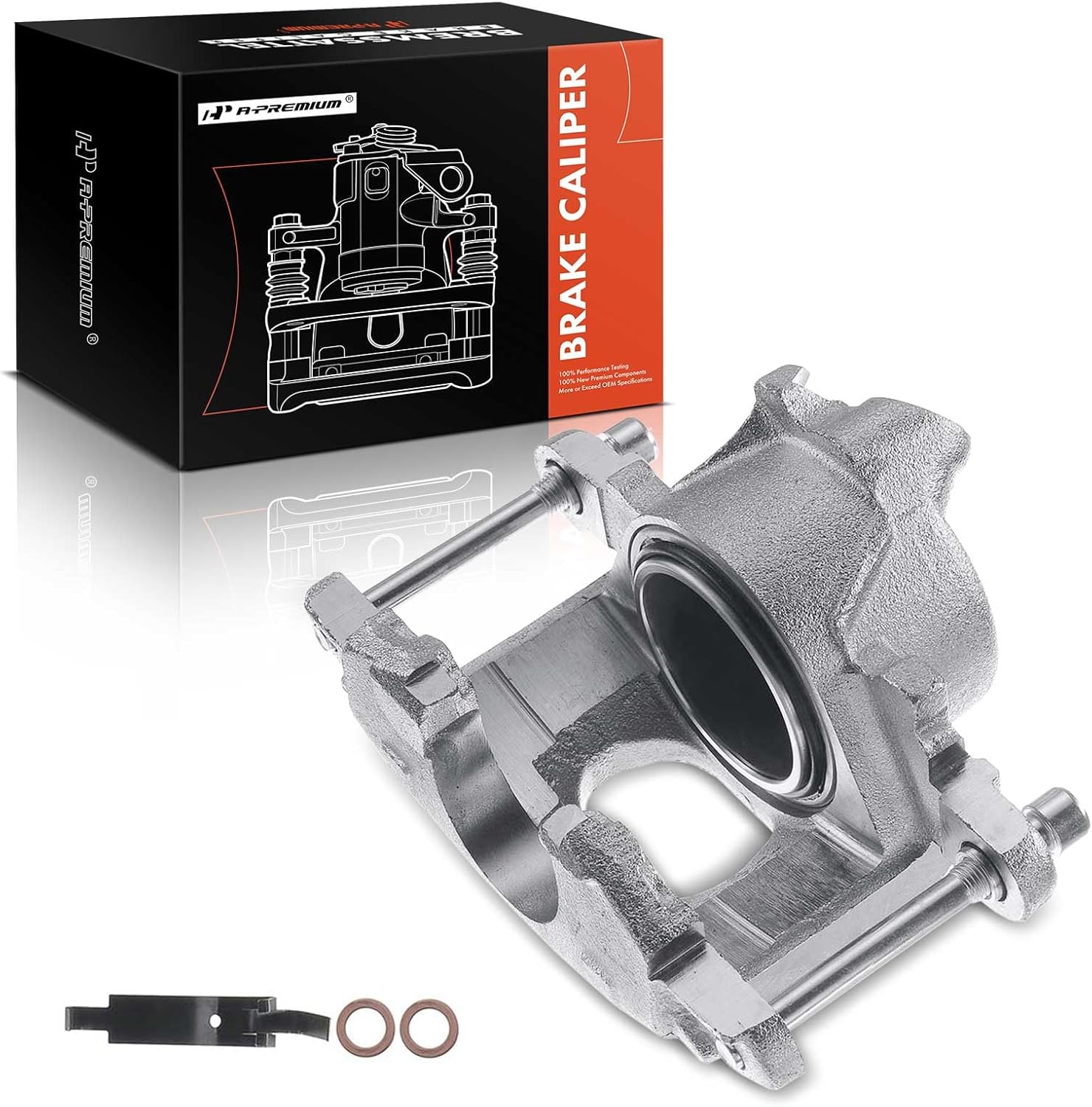 A-Premium Disc Brake Caliper Assembly Without Bracket Compatible with Select Chevy, Cadillac, Buick, GMC, Pontiac and Oldsmobile Models - Impala, Camaro, Caprice, LeSabre, Riviera - Front Passenger