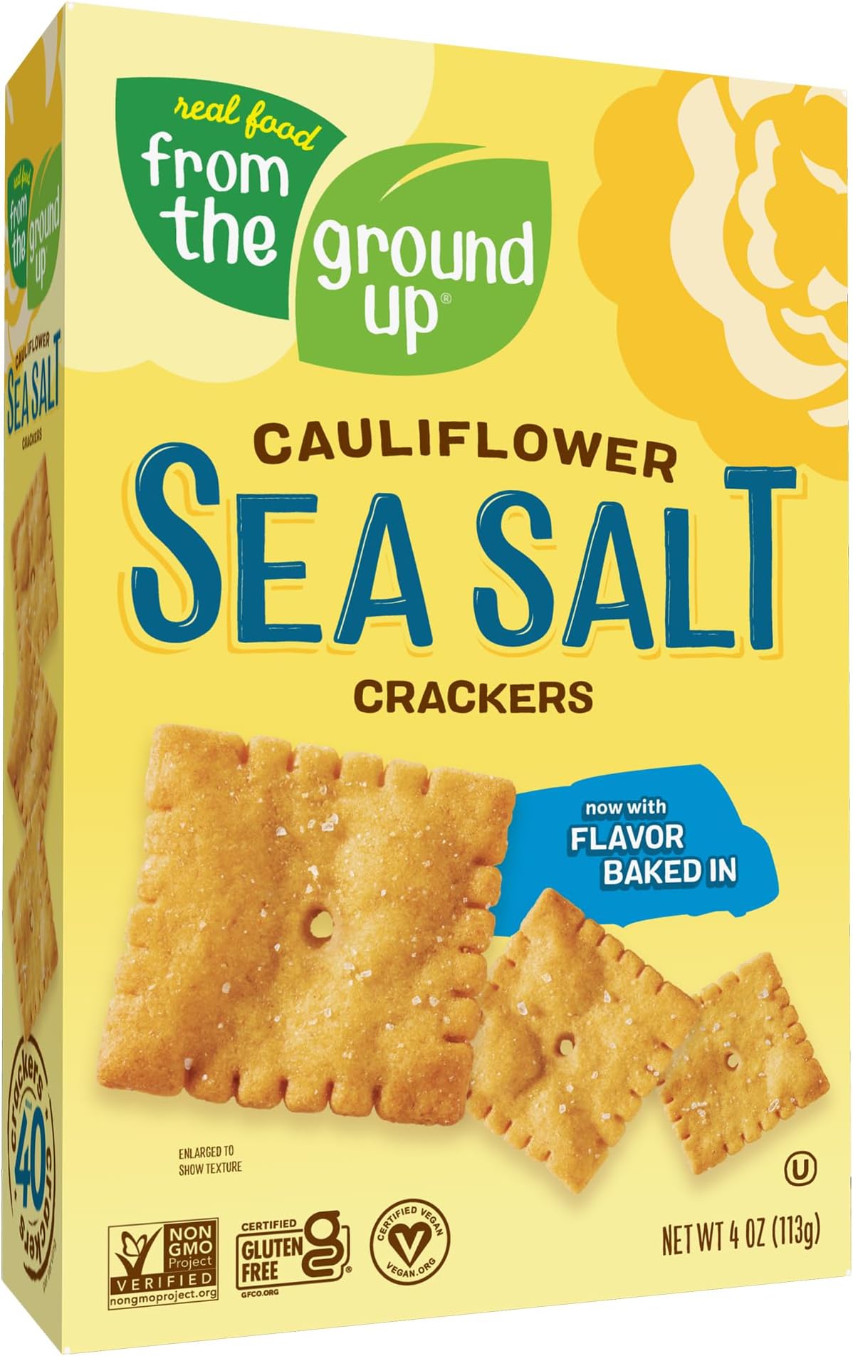 Simply Nature Cauliflower Crackers Sea Salt