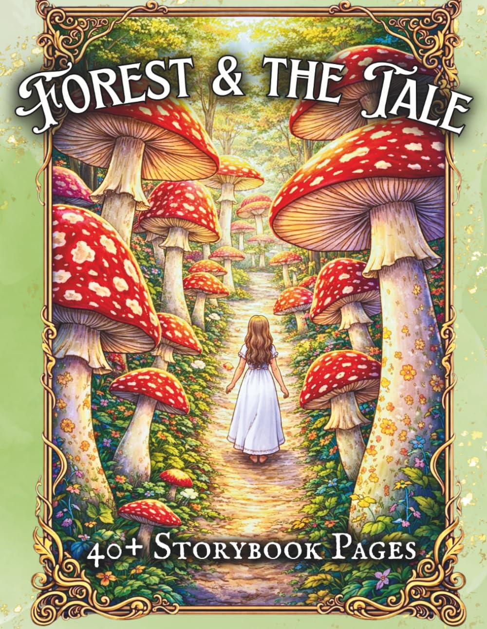 Forest & the Tale: A Grimm-Inspired Coloring Book of Storybook Forests and Enchanted Paths (Storybook Realms Coloring Collection)