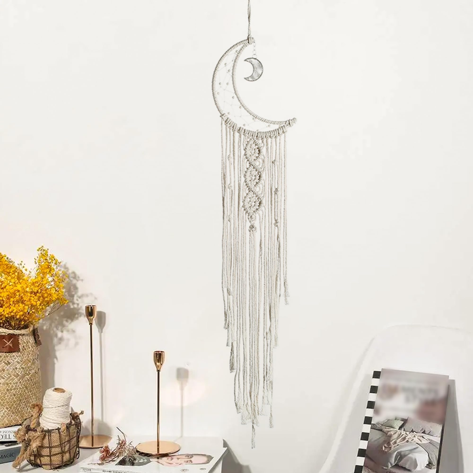 MARCHIORI Star Moon Dream Catcher,Handmade Dream Catcher,Teen Girls