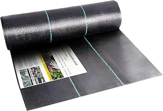 Weed Barrier Fabric Landscape Driveway Fabric Heavy Duty Garden 4ft x 100ft Landscaping Fabric Outdoor Weed Mat Weed Control Gardening Mat Geotextile Fabric