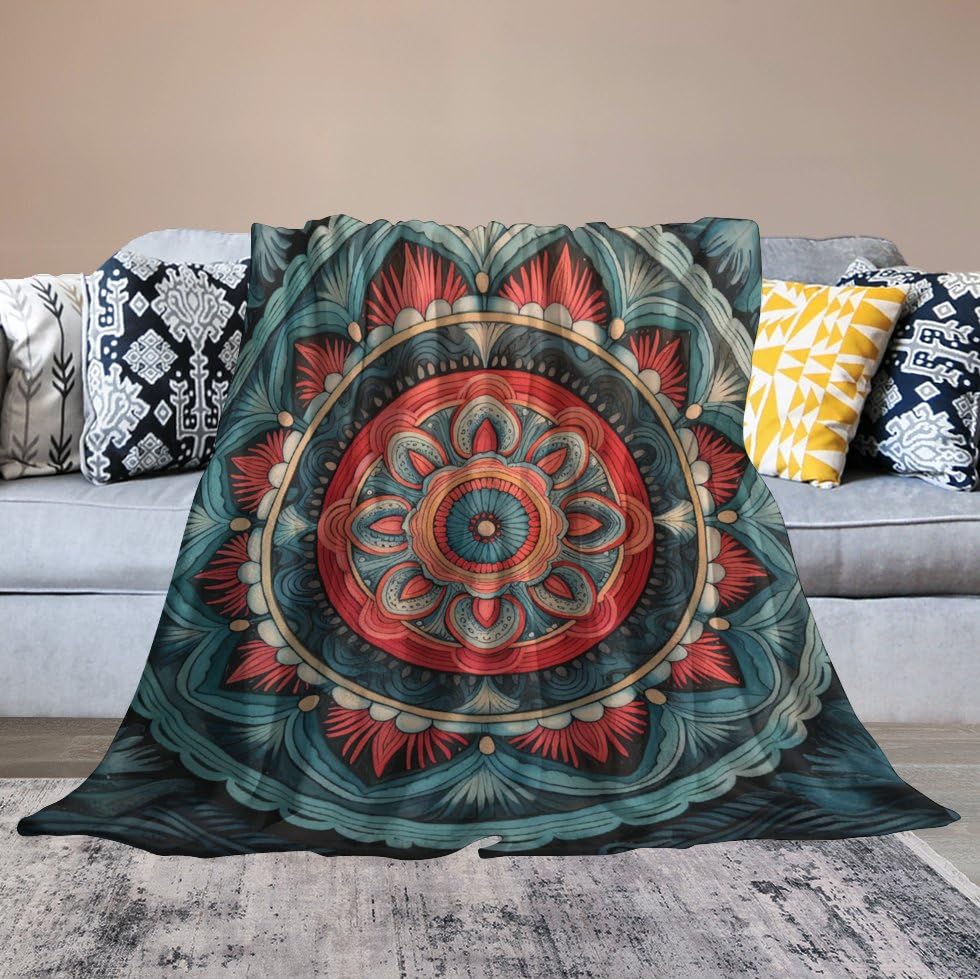Amazon.com: Mandala Soft Faux Fur Throw Blanket - Art Flannel Lap
