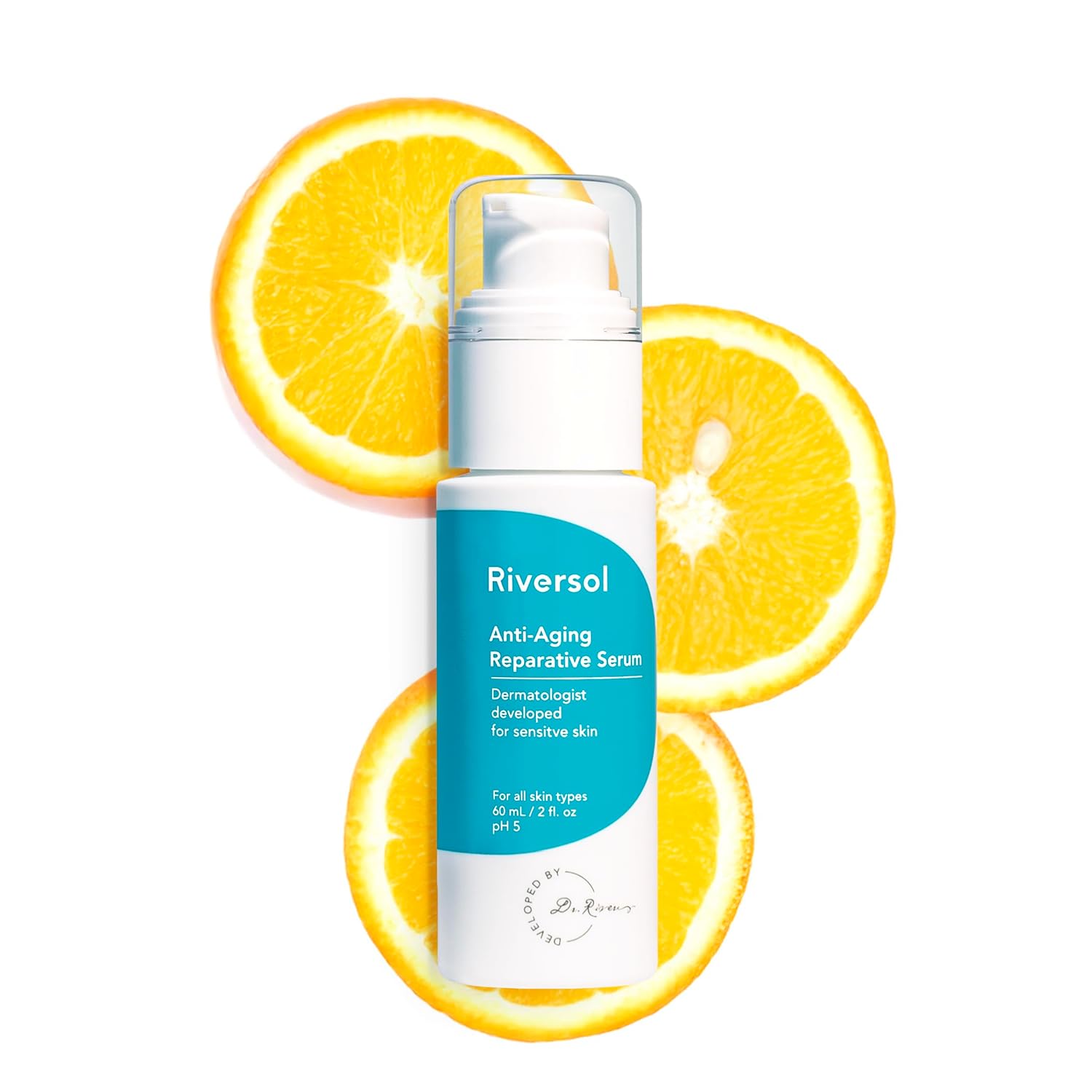 Riversol Anti-Aging Serum | Dermatologist-Developed Vitamin C Face Serum | Brightens Skin & Corrects Dark Spots | Reduces Wrinkles & Sun Damage | Sensitive Skin Safe | 2 fl oz Riversol Anti-Aging Serum | Dermatologist-Developed Vitamin C Face Serum | Brightens Skin & Corrects Dark Spots | Reduces Wrinkles & Sun Damage | Sensitive Skin Safe | 2 fl oz