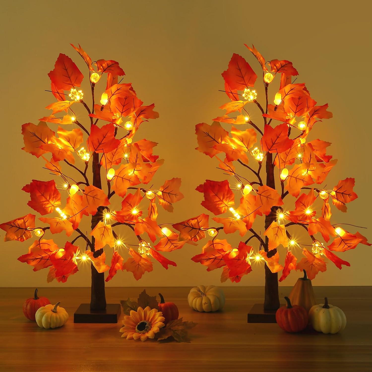 Joyhalo 3FT Christmas Tree Table Top, Small Pre Lit Christmas Tree, Artificial Xmas Tree with 135 Branches 70 Lights Battery Powered for Apartment Office Holiday Party Decor