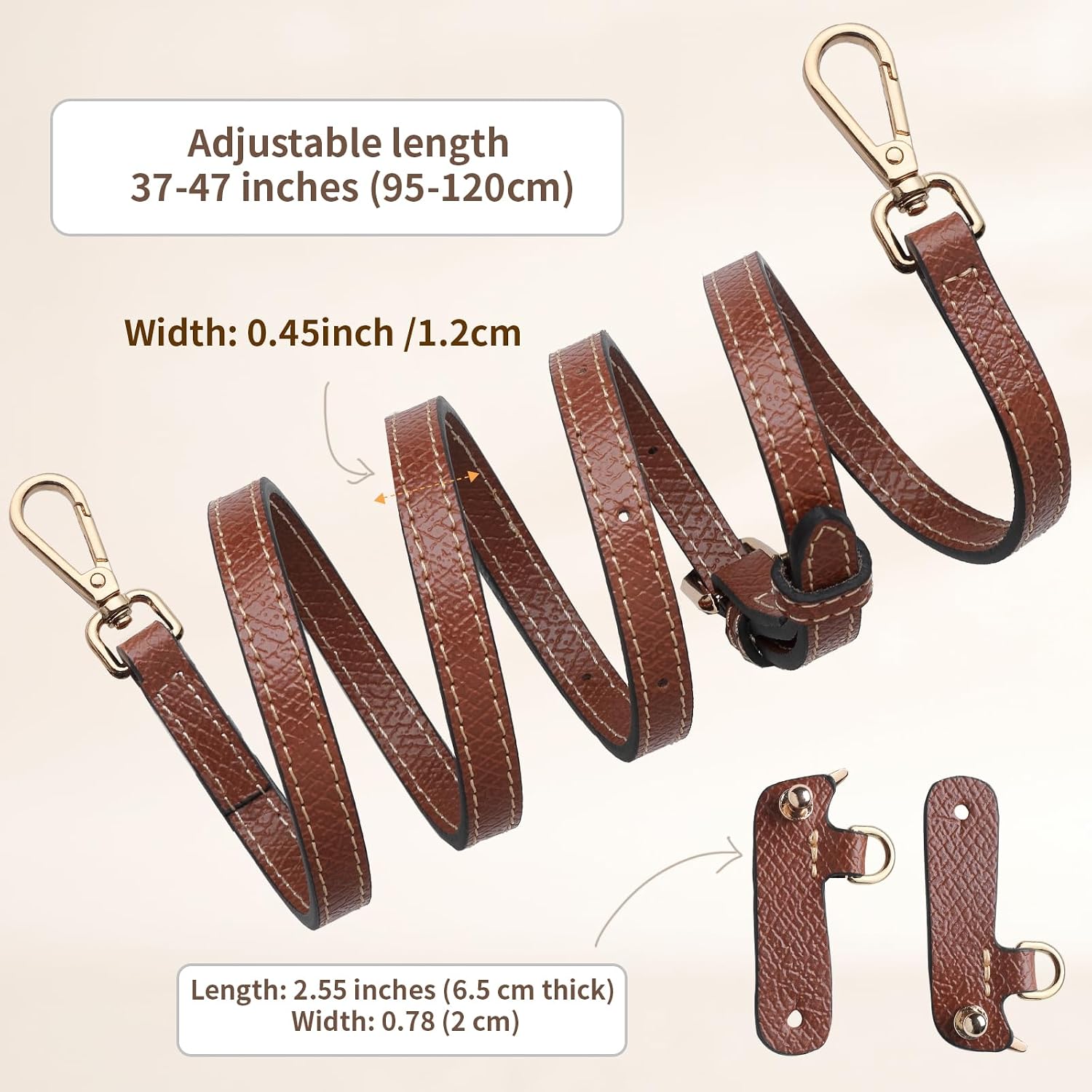 Bag Shoulder Strap, Adjustable Purse Strap Crossbody Replacement for Mini Longchamp Le Pliage