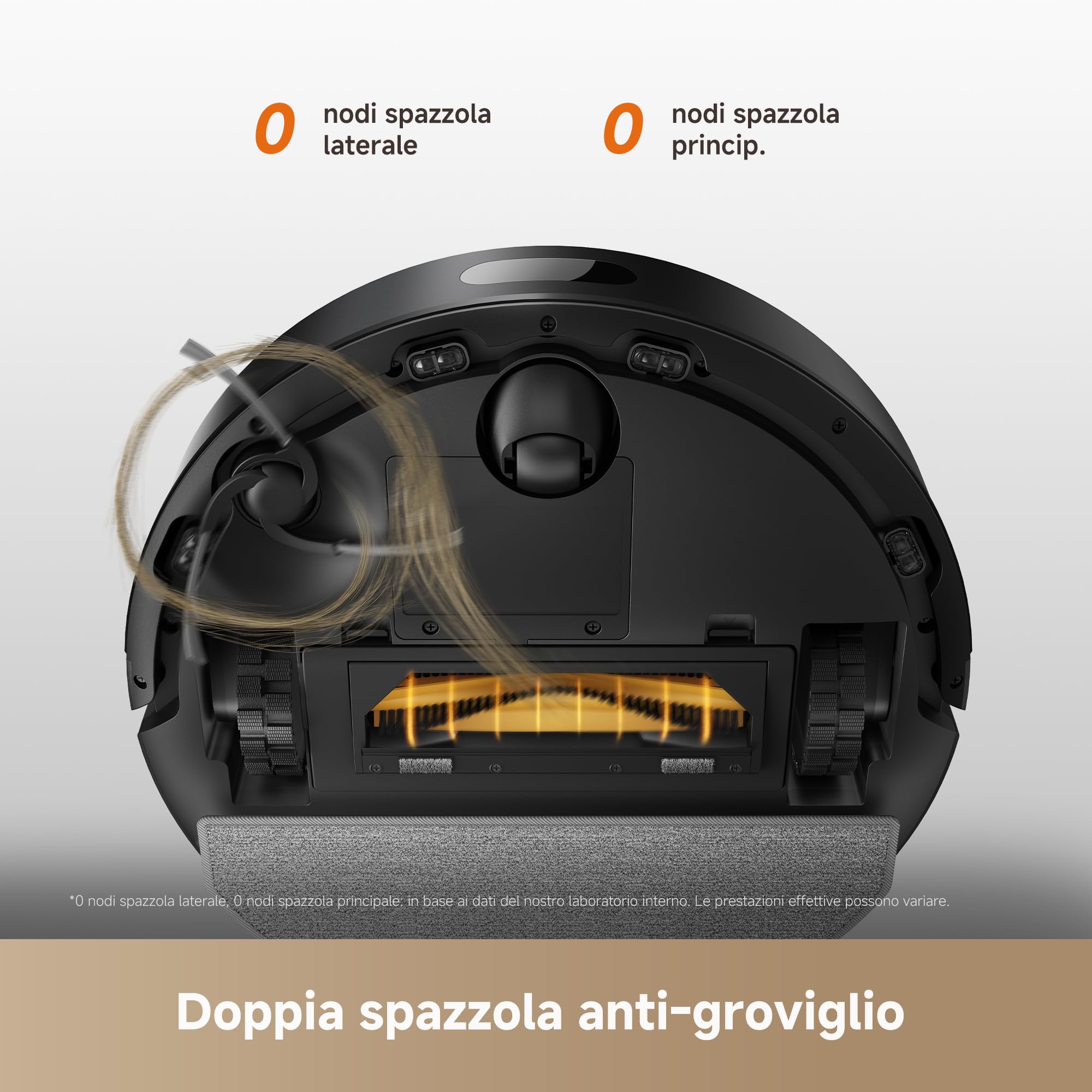 DREAME D20 Air Plus Robot Aspirapolvere Lavapavimenti con 20.000 Pa, Tecnologia Anti-groviglio, Stazione di Svuotamento Automatico, Pulizia di Tappeti/Moquette e Navigazione Intelligente, Nero