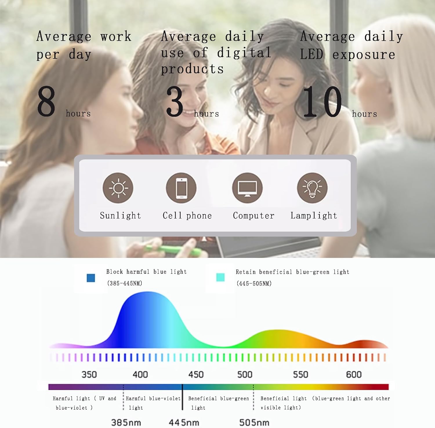 Kursan Small Oval Blue Light Blocking Glasses for Women Men Vintage Fashion 90s Retro Frame Style Eyeglasses - Image 4