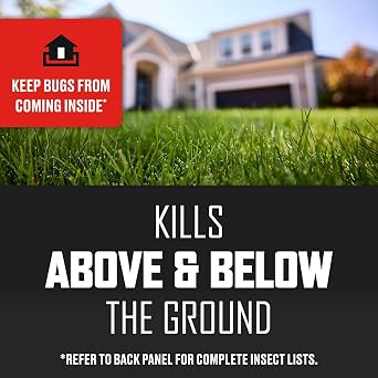 Ortho BugClear Lawn Insect Killer1 - Lawn Bug Killer Granules, Kills Ants, Spiders, Ticks, Fleas, Grubs, Treats up to 16,500 sq. ft., 10 lb.