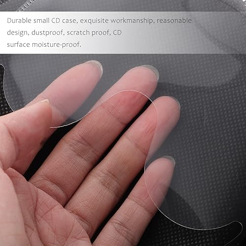 Miniatura 5 de Soporte para CDDVD de 20 capacidades estuche portátil con cremallera para CD, organizador grande de almacenamiento para cartera, bolsa organizadora