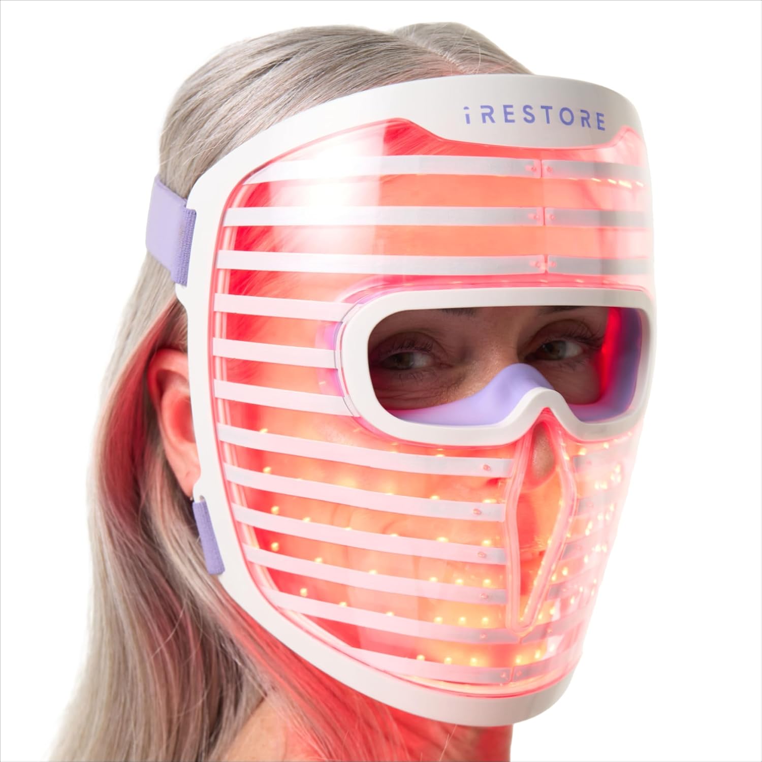 iRestore Red Light Therapy for Face – Anti Aging LED Face Mask for Youthful Radiant Skin with Reduced Wrinkles, Fine Lines – Red, Blue & Infrared Therapy Mask – Facial Skincare Device with 360 LEDs iRestore Red Light Therapy for Face – Anti Aging LED Face Mask for Youthful Radiant Skin with Reduced Wrinkles, Fine Lines – Red, Blue & Infrared Therapy Mask – Facial Skincare Device with 360 LEDs