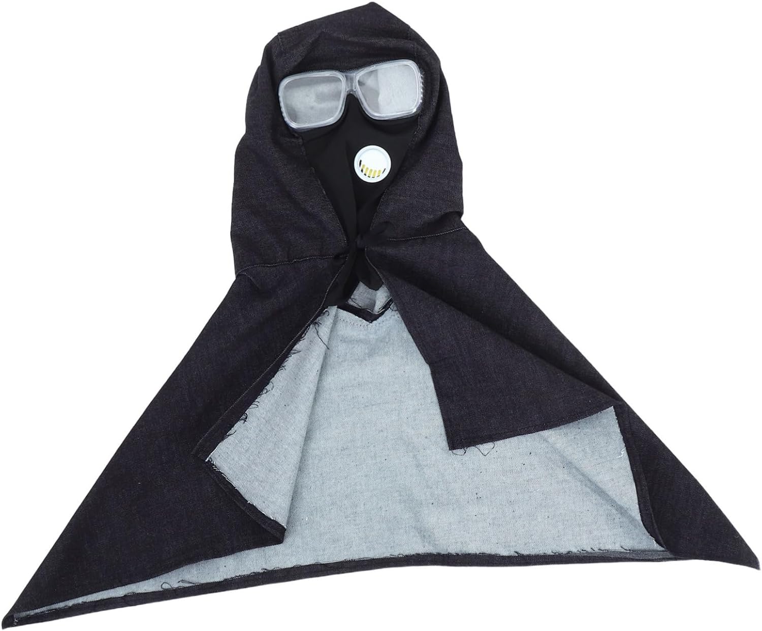 Hemobllo Sandblasting Hood Protective Denim Shawl for Dust and Debris Unisex for Sanding and Cutting Tasks
