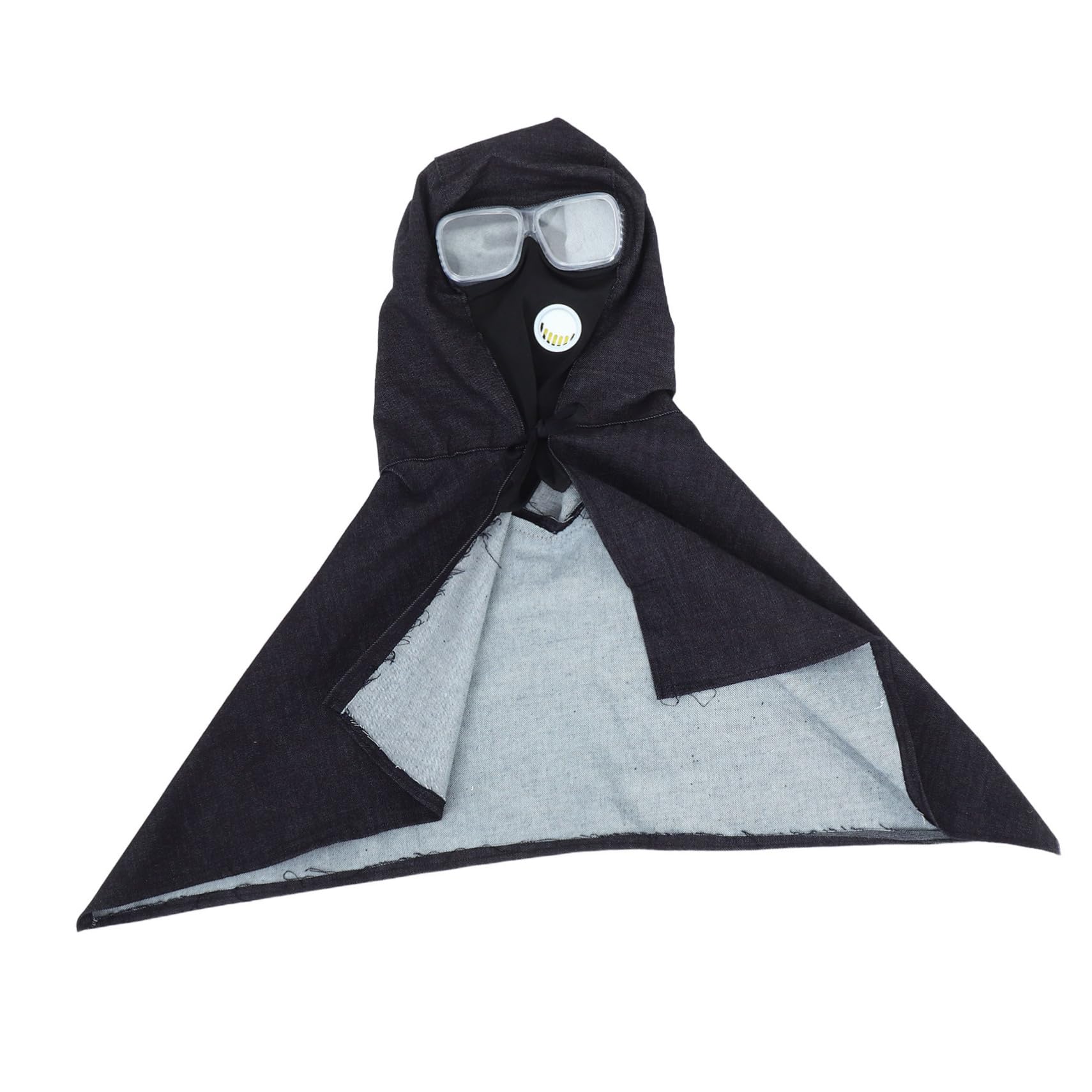 Hemobllo Sandblasting Hood Protective Denim Shawl for Dust and Debris Unisex for Sanding and Cutting Tasks