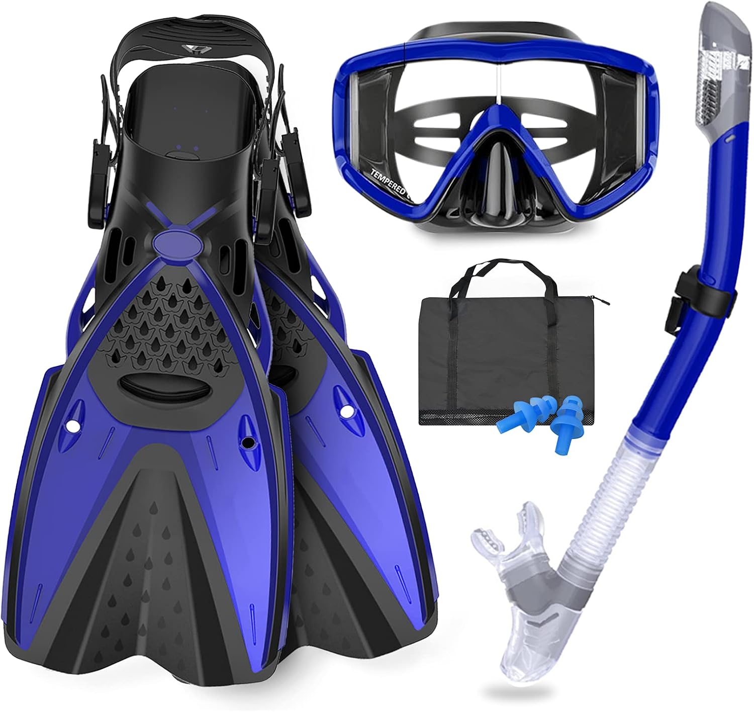 Kuyou Mask Fins Snorkeling Gear For Adults Wide View Anti | Desertcart