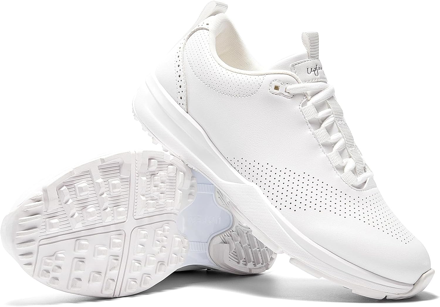 UOFEIY Men's Golf Shoes Professional Outdoor Water Resistant Spikeless Golf Sneakers Walking Training Travel