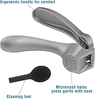 Vista 8 de Garlic Press, Garlic Mincer Easy-squeeze Ergonomic Handle, Rust Proof, No Need To Peel, Professional Ginger Press & Garlic Crusher with Handy