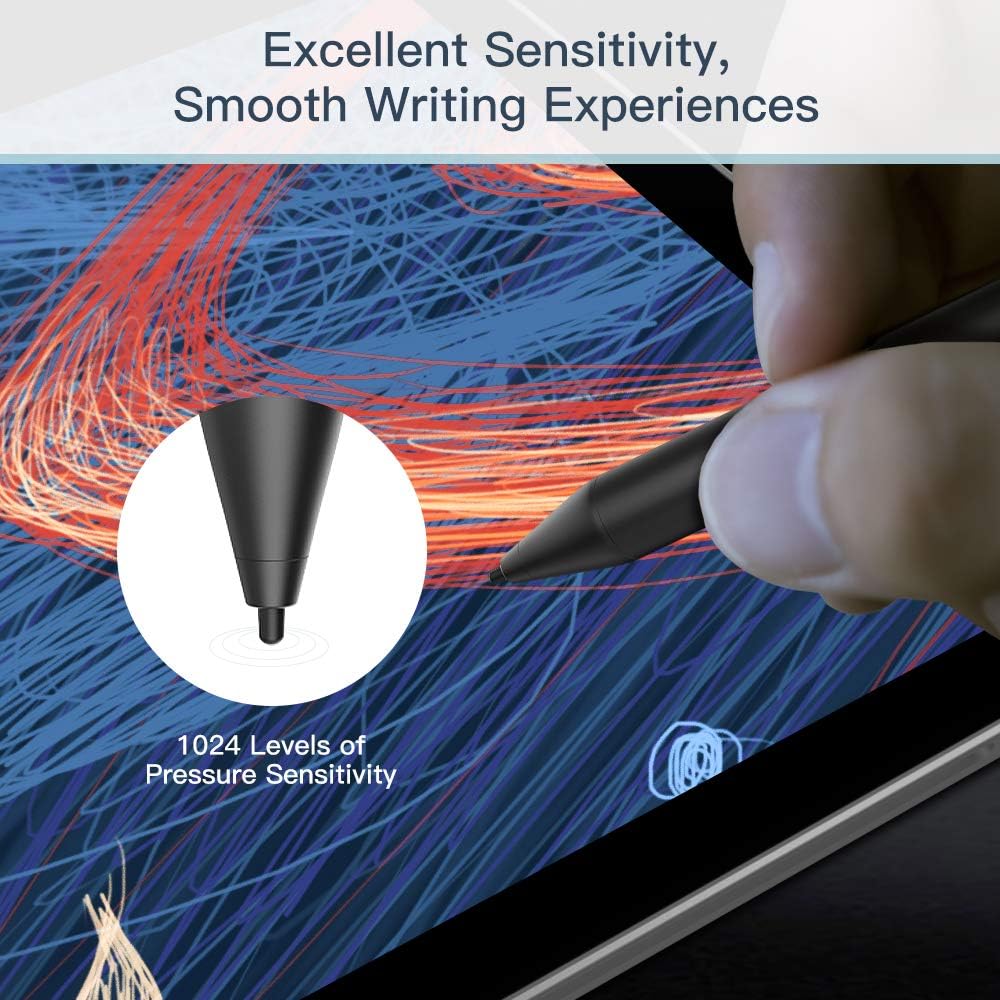 TiMOVO Pen for Surface, Stylus Penfor Surface Pro 8/7+/X/7/6/5/4/3,Surface Go 3/Go 2/Go/3,Surface Laptop 4/3/2/1,Surface Book/Studio/Duo, 1024 Level Pressure, Black