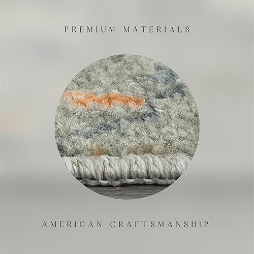 Miniatura 7 de Maples Rugs Fleur - Alfombra antideslizante para cocina, diseño contemporáneo, color gris radiante, 1.8 x 2.10 pies