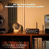 Vista 7 de AIYIMA A01 Pro 100W x 2 Power Amplifier Bluetooth 5.1 Class D Amp TPA3116 2.0/2.1 Channel Stereo Amplifier Receiver Mini Speaker Amp with 3.5mm AUX
