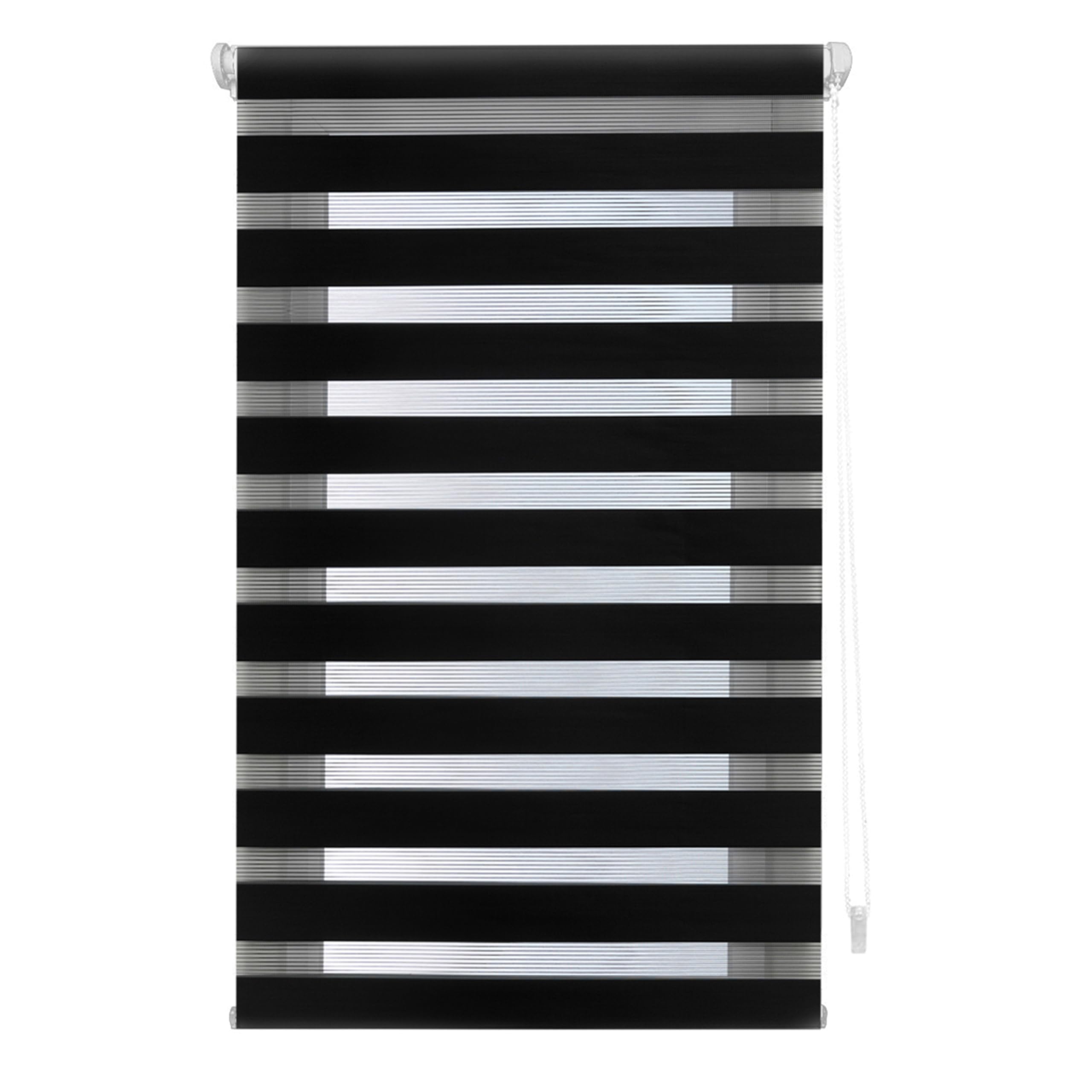INTERBLIND | Night and Day Roller Blind Installation Without Tools - EasyFix Roller Blind Size 47 x 180 cm Width x Height - Roller Blind Without Drilling Fabric Size 44 x 175 - Night and Day Roller