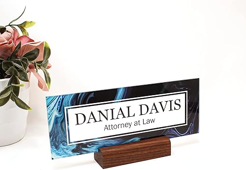 Miniatura 2 de Placa de nombre de escritorio, suministros de oficina, letrero personalizado de secretaria, regalo personalizado, enfermeras, profesores, amigos,