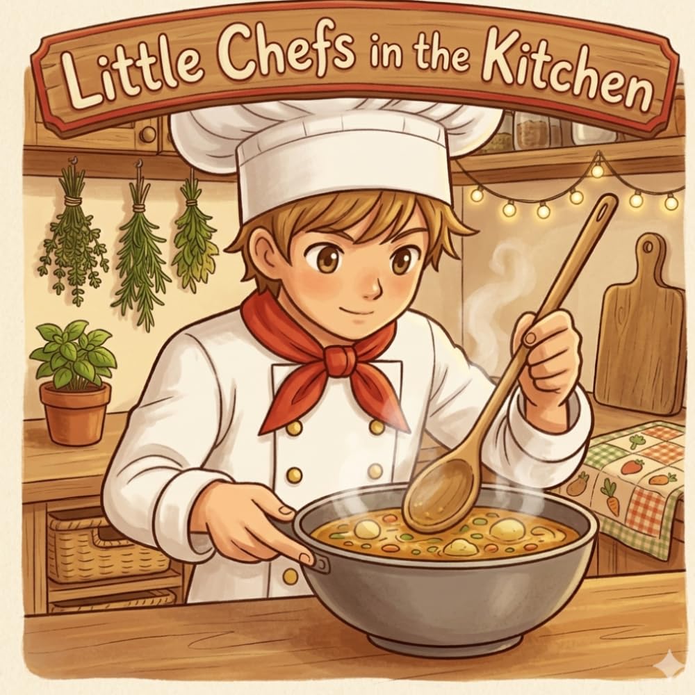 Little Chefs in the Kitchen: 47 Fun Coloring Pages of Cooking, Baking, and Kitchen Adventures for Kids