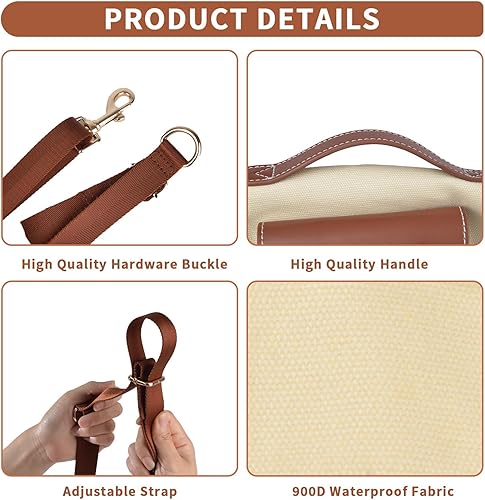 Miniatura 5 de Wakytu Arnés de elevación para perros, arnés VES ajustable para perro con bolsa pequeña para golosinas para cachorros