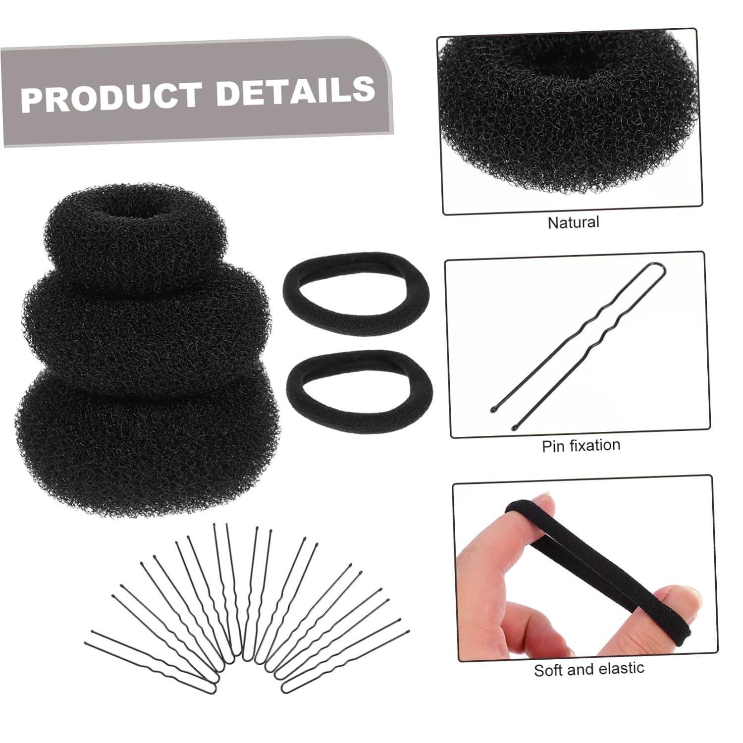 MERRYHAPY 2sets Hair Set for Women Bun Makers U-shaped Hairpins Hair Braiding Tools for Daughters Friends