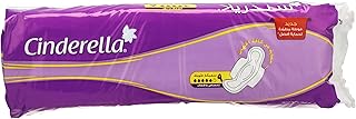 فوط صحية دراي فيل بأجنحة مقاس ماكسي من سندريلا، سميكة للغاية، عبوة 9