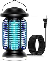 AMUFER 18W Bug Zapper Indoor Outdoor: 100% Mosquito Kill Boost, Blue-Violet UV Light, 1 Acre Coverage for Patio Backyard