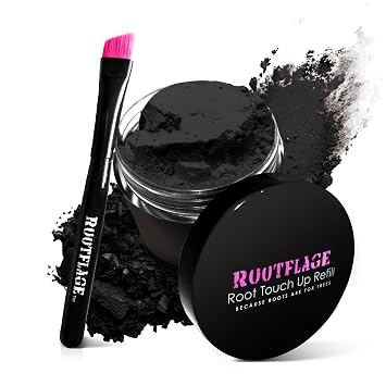 Rootflage Temporary Root Touch Up Refill Jar Jet Black