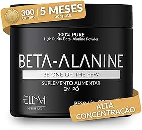 Beta Alanina Pura 300g ELLYM NUTRITION Performance Para Treino e Recuperação Muscular Pós Treino