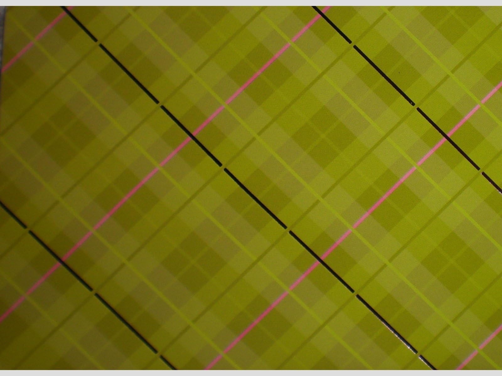 Laura Ashley Green / Pink Criss Cross Plaid Note Cards w/ Envelopes