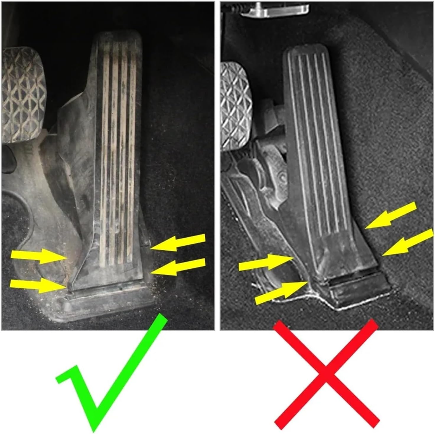 Car Accelerator Footrest Pedal Brake Clutch Pad Accessories Compatible for Mazda 2 3 6 BM GJ CX-5 CX5 KE KF CX-3 CX7 CX-8 CX-9 Axela ATenza(LHD MT 4pcs Silver)