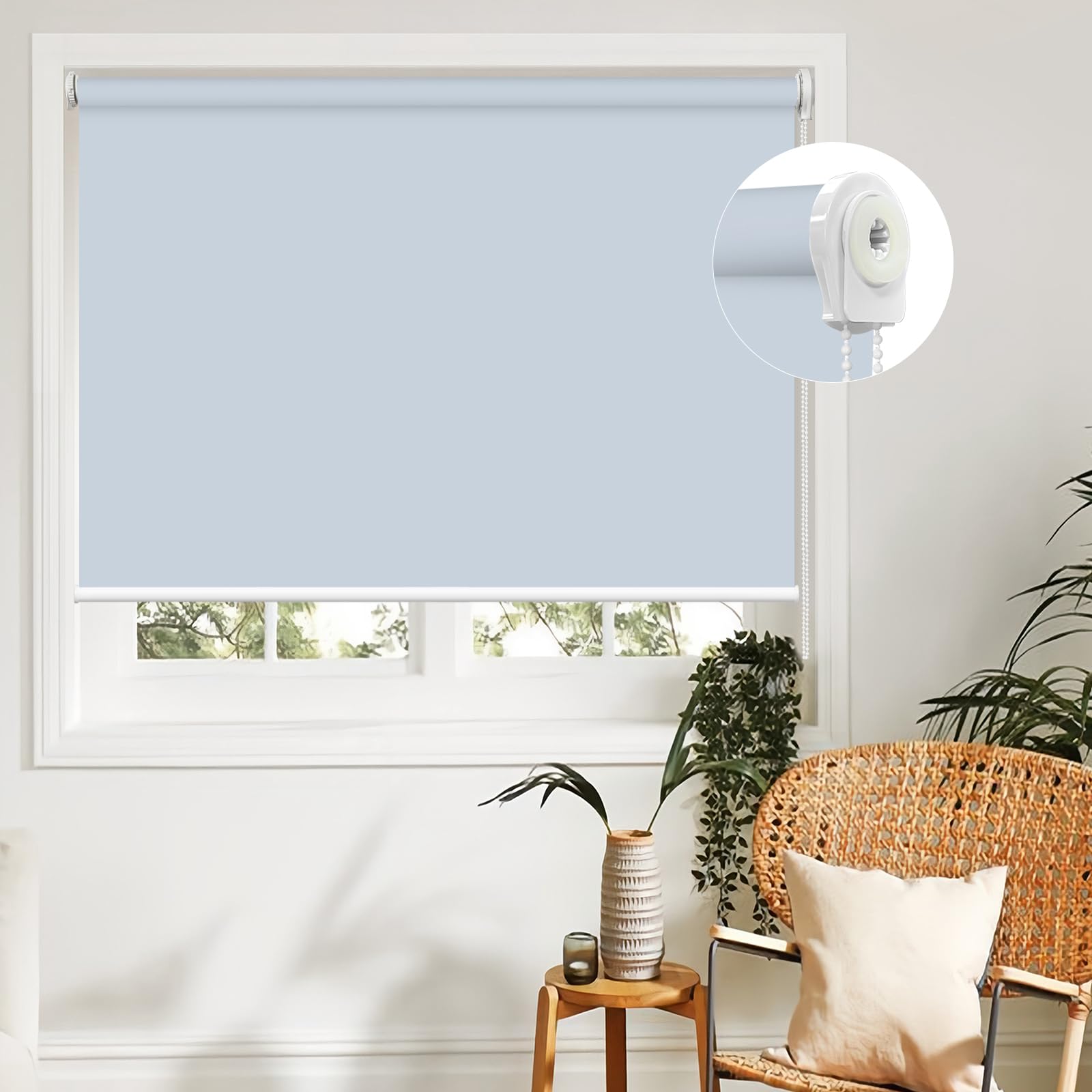 Amazon｜HOCRISSON ロールスクリーン つっぱり式 ロールカーテン 1級