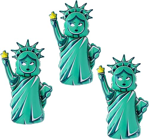 Globos gigantes de la Estatua de la Libertad de 46 pulgadas, paquete de 3 unidades de decoraciones de fiesta de la ciudad de Nueva York,